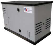 Газовый трехфазный генератор резервного электроснабжения с воздушным охлаждением в контейнере HG12-380S